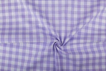 Geruite stof lila wit geruit - 18mm geruit, Hobby en Vrije tijd, Stoffen en Lappen, 120 cm of meer, Paars, Ophalen of Verzenden