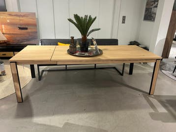 Uitschuifbare eettafel Altari - IN.HOUSE, 50 tot 100 cm, Eikenhout, Nieuw, Modern