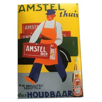 Amstel reclamebord, Verzamelen, Verzenden, Nieuw