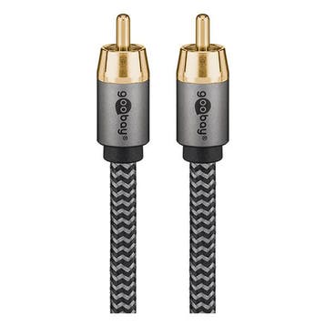 Subwoofer kabel | Tulp naar Tulp | M  M | Goobay | 2 meter, Verzenden, Nieuw