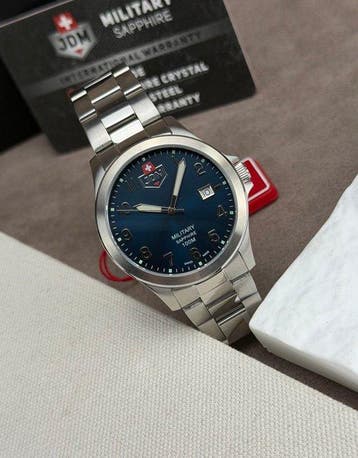 JDM Military - Alpha I Blue Dial Date - Zonder minimumprijs, Nieuw