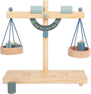 Small Foot Houten Weegschaal met Gewichten, 5dlg., Kinderen en Baby's, Ophalen of Verzenden, Zo goed als nieuw
