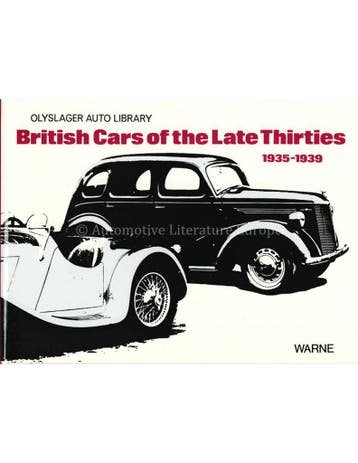 BRITISH CARS OF THE LATE THIRTIES 1935 - 1939, Nieuw, Author