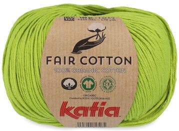 Katia Fair Cotton - 53 grasgroen - Biologisch Katoengaren, Ophalen of Verzenden, Nieuw