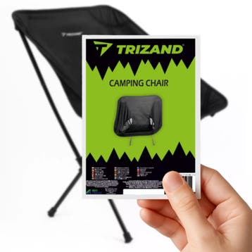 Trizand opvouwbare campingstoel – licht, sterk, compact, Ophalen of Verzenden, Nieuw