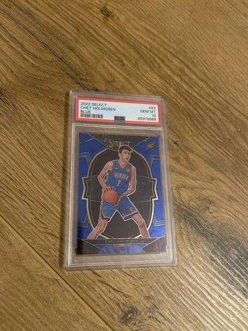 2022 Panini Select Chet Holmgren #83 Parallel card, Graded, Nieuw