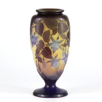 Emile Gallé, Établissements Gallé - Vaas - Glas, Antiek en Kunst, Antiek | Glas en Kristal