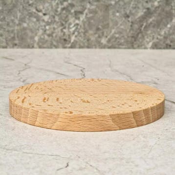 HOCHO Beukenhouten Onderzetter Ø100mm – Tijdloos Design &, Ophalen of Verzenden, Nieuw
