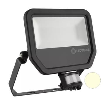 50W LED Bouwlamp 230V + Sensor 3000K, Ophalen of Verzenden, Nieuw