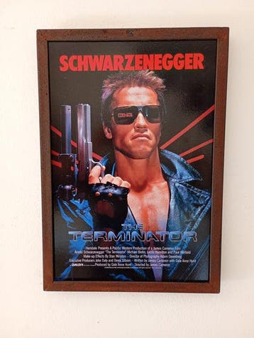 pacific western - De Terminator - Reclamebord - Metaal,, Nieuw