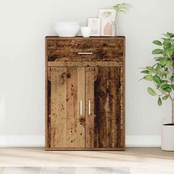 vidaXL Dressoir Oudhout 60 x 30 x 84 cm Bewerkt hout, Huis en Inrichting, Kasten | Dressoirs, Verzenden, Nieuw, Overige houtsoorten