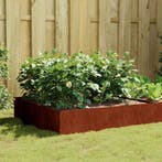 vidaXL Plantenbak verhoogd 100x100x41 cm cortenstaal, 100 cm of meer, Verzenden, Nieuw, Metaal