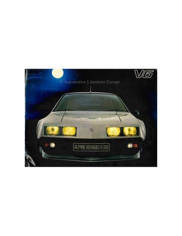 1979 ALPINE A310 V6 BROCHURE NEDERLANDS, Nieuw, Author