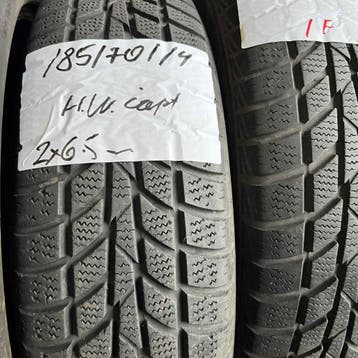 4 x Hankook Winter i*cept 185-70-14 Winterbanden 6,5mm, Auto-onderdelen, Banden en Velgen, 14 inch, Gebruikt, Band(en), Personenwagen