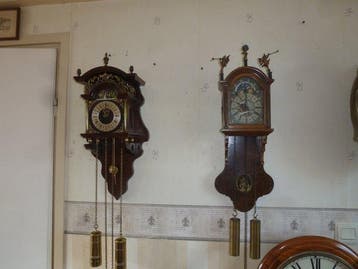 Klok - Hout - 1950-1960, Antiek en Kunst