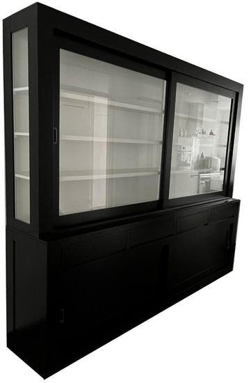 Buffetkast zwart Petten 260cm, Ophalen of Verzenden, Nieuw