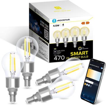 E14 LED lamp - Dimbaar - Filament lamp - 4,5W - 4 stuks - Ai, Huis en Inrichting, Verzenden, Zo goed als nieuw