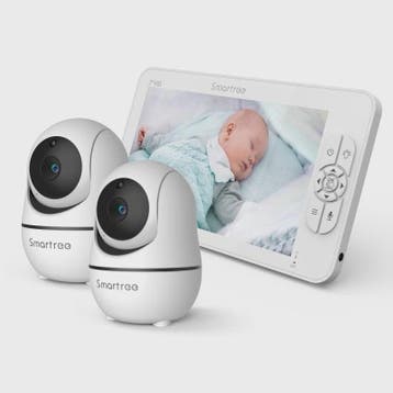 7" HD Babyfoon met 2 Camera's, Split Screen, Pan/Tilt/Zoom &, Verzenden, Nieuw