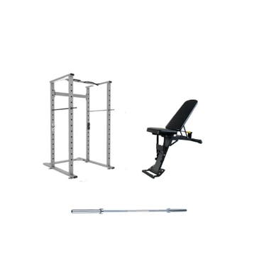 Gymfit - Volledig Home Gym Pakket - Power Cage - Adjustable, Sport en Fitness, Fitnessmaterialen, Ophalen of Verzenden, Nieuw