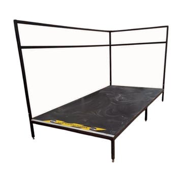Verhoging/podium 250x126x152cm, zwart, gebruikt, Ophalen of Verzenden