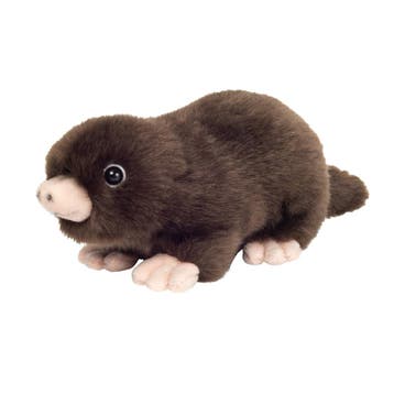Mol knuffel - zachte pluche - zwart - 17 cm, Verzenden, Nieuw