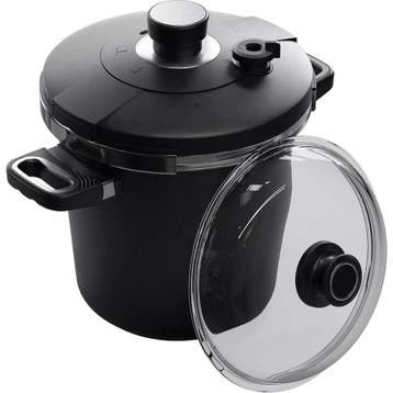 AMT Gastroguss Drukpan set – 24 cm – 7 liter – non-sti, Ophalen of Verzenden, Nieuw, Aluminium