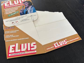 Elvis - Vintage Chu-Bobs Bubble gum Gcollection display 1981, Verzamelen, Ophalen of Verzenden, Zo goed als nieuw, Overige typen