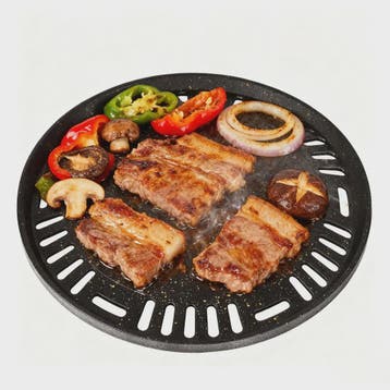 Ronde Grillplaat 29.5cm - Non-stick Aluminium voor Korean BB, Verzenden, Nieuw