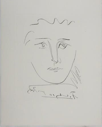 Pablo Picasso (1881-1973) - Visage pour Roby, Antiek en Kunst