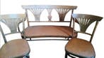 Thonet - Sofa (3) - Hout, Leder