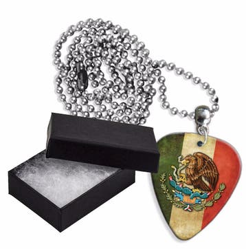 Mexicaanse vlag plectrum ketting, sleutelhanger of oorbellen, Ophalen of Verzenden, Nieuw