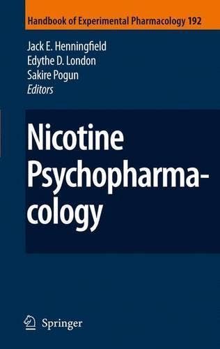 Nicotine Psychopharmacology, Verzenden, Nieuw