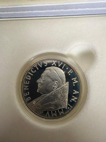 Vaticaan. 10 Euro 2005 Anno dellEucaristia Proof (Zonder