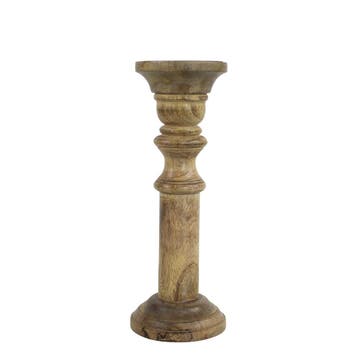 kandelaar mango hout 30cm*, Verzenden, Nieuw