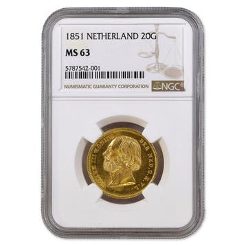 Dubbele Gouden Willem 1851, Verzenden