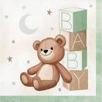 Teddy Beer bordjes 24 cm, Verzenden, Nieuw, Versiering, Geboorte of Huwelijk