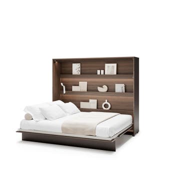 Lenart Bed Concept Horizontaal Opklapbed 160x200 - Kastanjeb, Nieuw