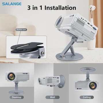 Universele 3-in-1 Projector Stand: Desktop, Muur & Plafond M, Audio, Tv en Foto, Verzenden, Nieuw