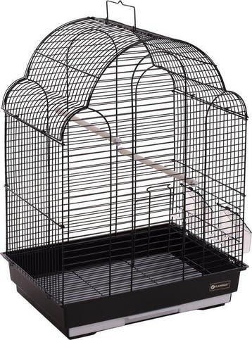 parkietenkooi - vogelkooi - kooi -  bali zwart, Dieren en Toebehoren, Vogels | Hokken en Kooien, Verzenden, Nieuw, Metaal, Vogelkooi