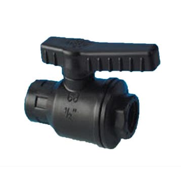 Aftapkraan zwart 20mm slangverbinding, Caravans en Kamperen, Nieuw