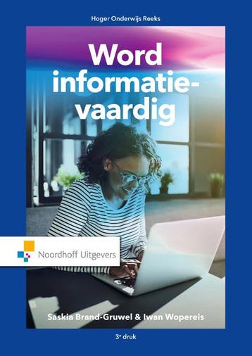 Word informatie-vaardig / Vast Boek / Noordhoff, Boeken, Studieboeken en Cursussen, Verzenden, Zo goed als nieuw, Saskia Brand-Gruwel