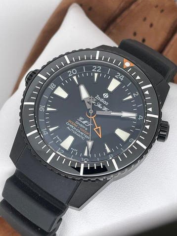 Zodiac - Super Sea Wolf Left Hand Drive Pro Diver GMT, Nieuw