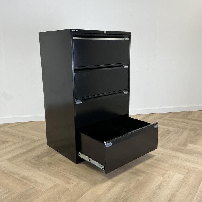 Bisley dossierkast vv 4 lades en sleutel (hxbxd) 130x80x62, Huis en Inrichting, Kasten | Roldeurkasten en Archiefkasten, Gebruikt