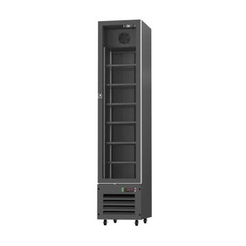 SIBERO 1-DEURS DISPLAY KOELKAST - 220 LITER - ZWART/ZWART, Ophalen of Verzenden, Nieuw in verpakking, Koelen en Vriezen