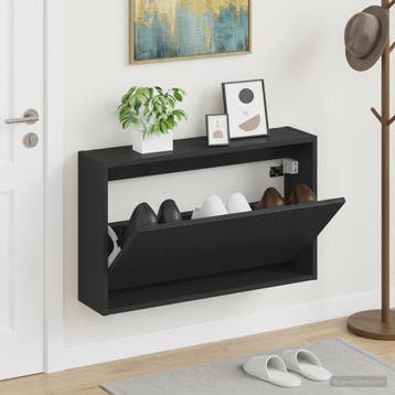 vidaXL Wandgemonteerde Schoenkast ARNHEM 71 x 17 x 43 cm, Verzenden, Nieuw