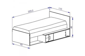 Betaalbaar Bed 90x200 | Massief Hout | A-kwaliteit, Huis en Inrichting, Slaapkamer | Bedden, Verstelbaar, Eenpersoons, Zwart, Nieuw