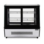 HCB Luxe koelvitrine - 125 liter - 230V - RVS, Verzenden, Nieuw in verpakking, Koelen en Vriezen