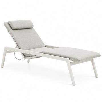 Zinfandel ligbed 198x72x47 cm latte, Tuin en Terras, Ophalen of Verzenden, Nieuw
