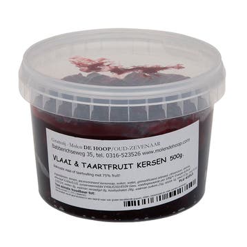 Molen de Hoop Vlaai en Taartfruit Kersen 500 gr., Verzenden, Nieuw