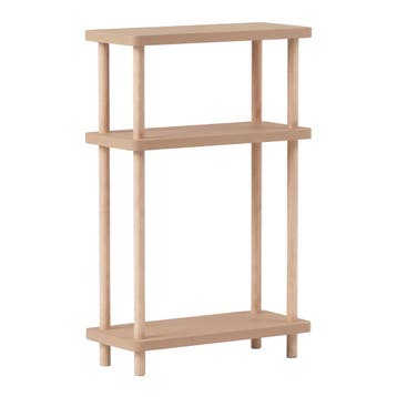 Staand rek Nampernu 62x40x18 cm met deur opbergvakken cappuc, Verzenden, Nieuw